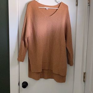 American Eagle mustard yellow chenille sweater